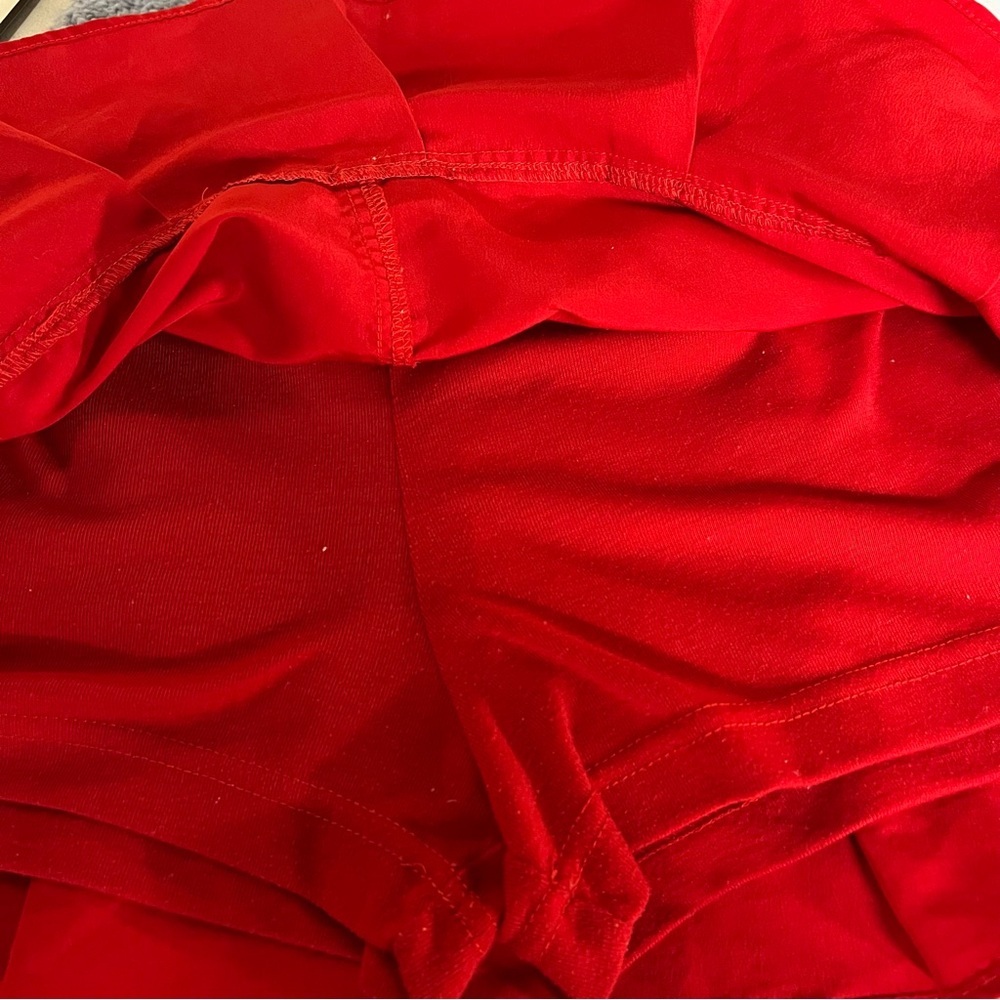 Y2K BIG FLIRT red skirt pleated micro mini skirt 0079 sexy tennis kawaii vintage - Picture 11 of 15